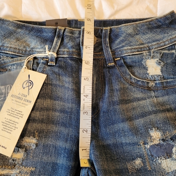 NWT G-Star Restored Denim Lynn mid skinny jeans size W24/L30 - Picture 9 of 16